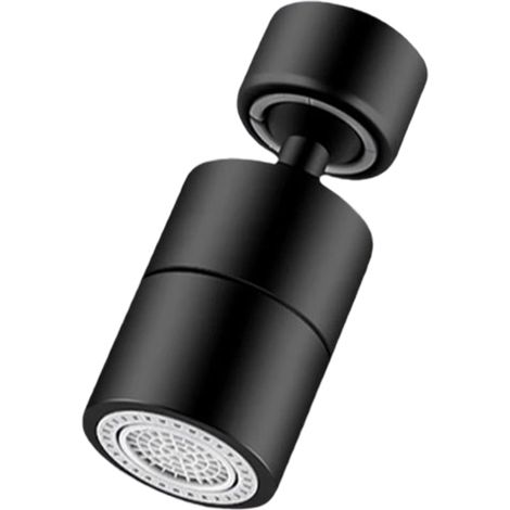 1 Aérateur de robinet, filetage externe 24mm, filetage interne 22mm, pivotant 360 degrés, 2 modes, noir bronze (1/5)