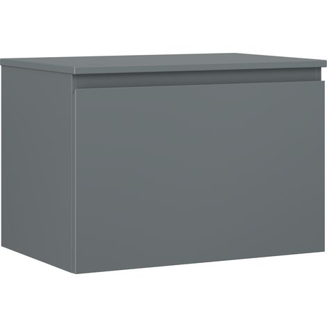 Mexen Orio Badezimmerunterschrank 70 cm mit Arbeitsplatte, 1 Schublade, Graphit matt - 91A10-07047-1-BFC66 (1/5)
