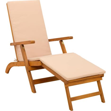 Maison Exclusive - Lettino prendisole reclinabile e pieghevole 55 x 146 x 91 cm