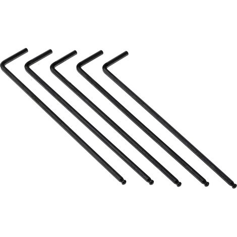 Clé Allen en L RS PRO 3mm Métrique Tête sphérique, Bras Long ( Prix pour Paquet de 5 )
