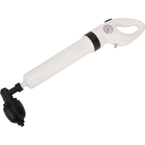Déboucheur toilette manuel puissant à air comprimé, nettoyeur de canalisations haute pression. Idéal pour évier, salle de bain et tuyaux bouchés. Outil pratique avec effet choc. (1/5)