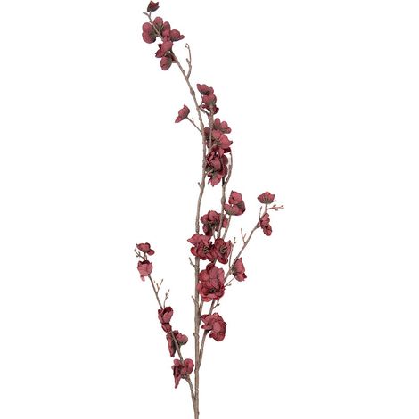 Fleur Artificielle Rouge 120 cm Branche Décorative en Plastique pour Vase et Bouquet - PANGIVO (1/2)