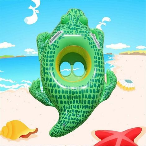 Aufblasbarer Schwimmring, Pool-Schwimmring, niedliches Spielzeug für Babys und Kinder, runder Schwimmring mit Armstütze (Wiuos) (1/5)