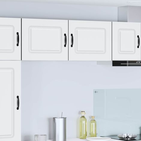 vidaXL Dishwasher Panel Kalmar 2 pcs White Engineered Wood (1/5)