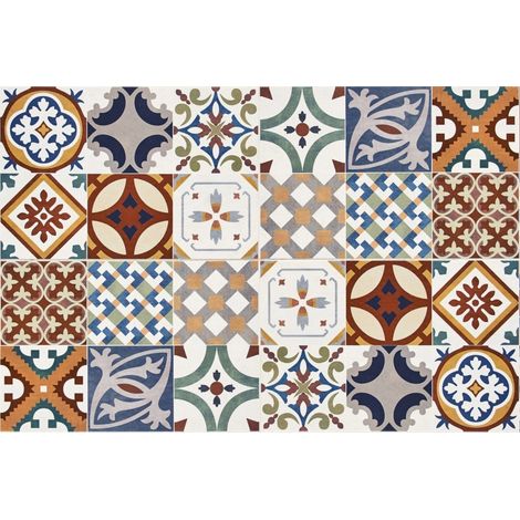paraschizzi in alluminio azulejos rosse, 48x72 cm (1/3)