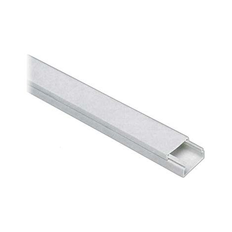 MINI CANALINA ADESIVA PASSAGGIO CAVI - PVC BIANCO MM 22X10 MT 2- 12 pezzi