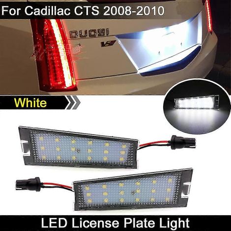 2 Stück Hochleistungs-LED-Kennzeichenbeleuchtung (weiß) für Cadillac CTS 2008 2009 2010