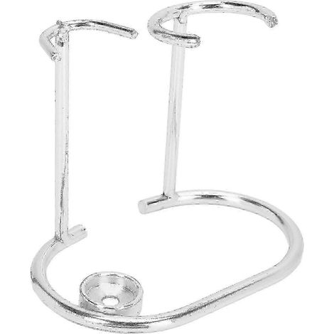 Support de rasoir de sécurité en acier inoxydable, design moderne, antirouille, durable, petit format et portable, porte-blaireaux (1/5)