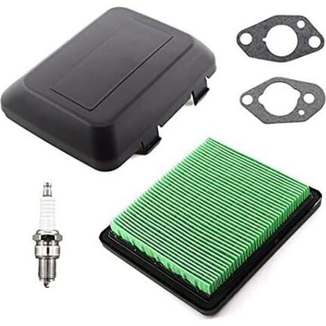 Filtre à air et couvercle pour tondeuse – Bougie d'allumage et 2 joints moteur Honda GC135 GCV135 GCV190 GCV160 – Remplacement 17211-ZL8-000 17231-ZM0-000 - 17231-Z0L-050