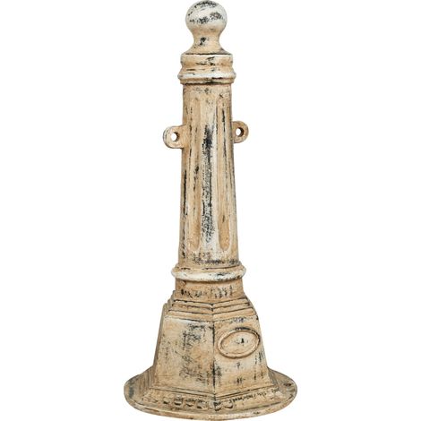 Biscottini – Borne en fonte antique 80cm – Finition soignée – Pour espaces extérieurs – Diamètre 36cm – Élégance et robustesse