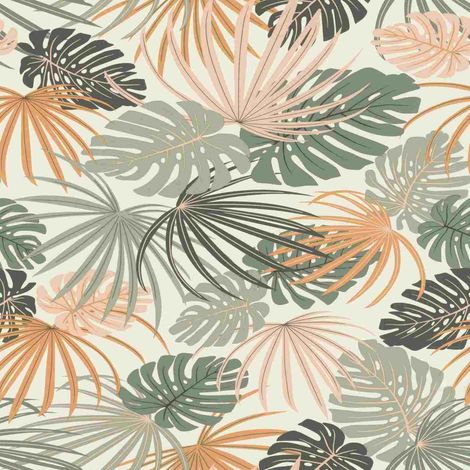 Vliestapete 461060 Tapete Botanical Dschungel 53 x 1005 cm Rasch Salsa Grün (1/5)