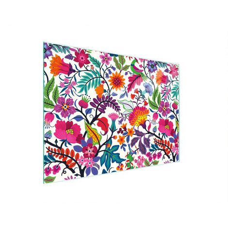 TAGLIERE IN VETRO 30x22 FIORI (1/5)