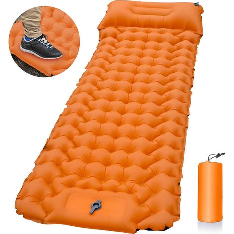 Selbstaufblasende Isomatte für Camping, ultraleichte Isomatte mit wasserdichter Beschichtung (1/2)