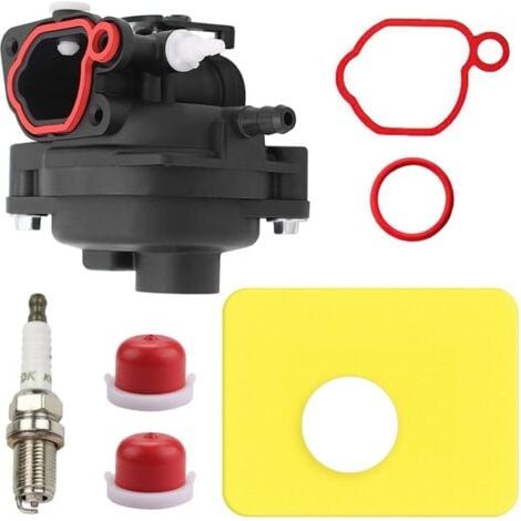 Carburateur de tondeuse à gazon 799583 pour moteurs Briggs & Stratton 300E 450E 500E OVH 125cc 140cc 08P502 09P602 Series Remplace 591160 595656 591979 593261 (1/5)