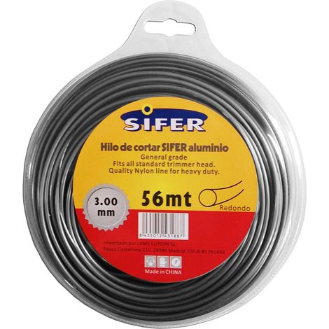 Decespugliatore SIFER in alluminio FILETTO TONDO 3,00 MM x 56 MT 48222040