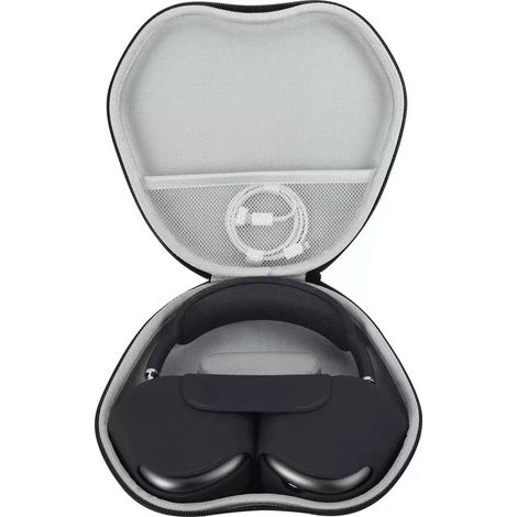 Étui de rangement pour écouteurs, étui pour écouteurs Bluetooth, étui EVA pour écouteurs sans fil, finition en cuir, convient à la plupart des écouteurs. (1/5)