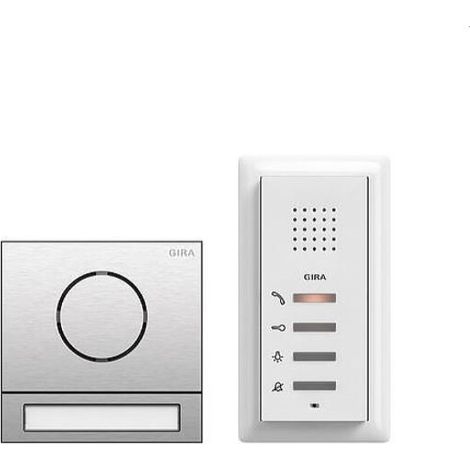 Gira Einfamilienhauspaket 2406000 EFH-Paket Audio 106 Edelstahl 2406000