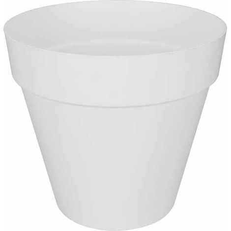 Elho Loft Urban Rond 70 - Blanc - Ø 69 x H 63 cm - extérieur - 100% recyclé