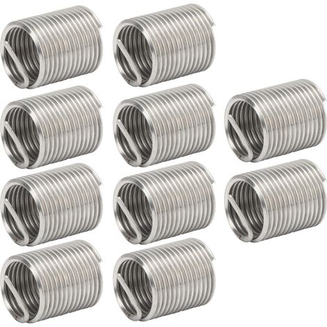 Lot de 10 inserts de réparation de filetage, manchons de protection pour fil d'acier, fixation M18 x 2,0 x 2D (1/5)