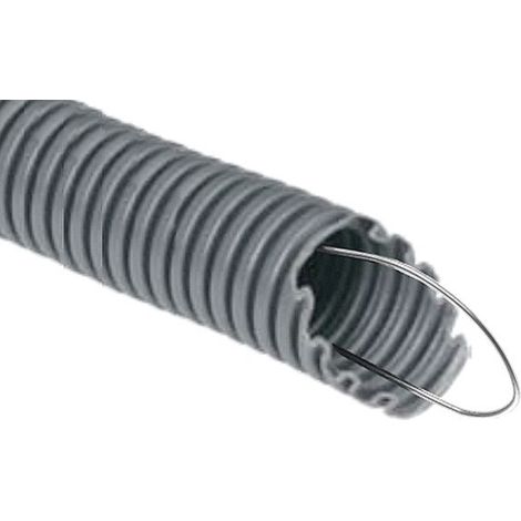 Elettrocanali – Gaine électrique ICTA Ø32 avec aiguille 50m – Norme NF – Gaine à encastrer – Tire fil inclus pour installation facile