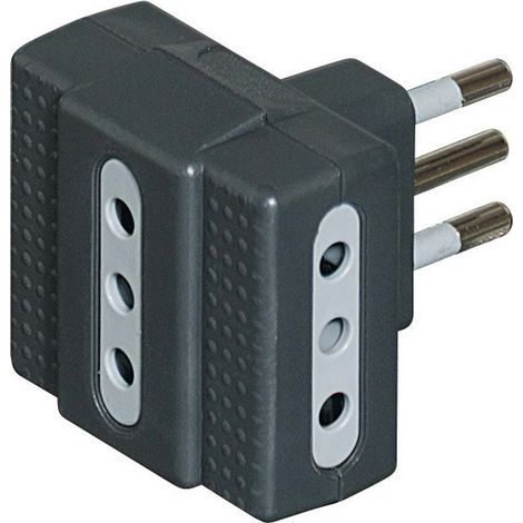 Adattatore 10a triplo grigio