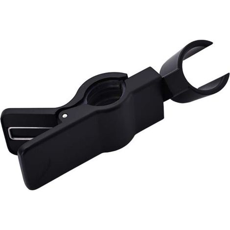 Support de Douche à Main Remplaçable, Support de Douche Réglable en Métal, Support Douchette, pour Douchette ou Pommeau de Douche, Chromé, Sans Perçage（noir）