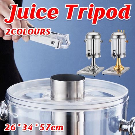 8-Liter-Edelstahl-Saftspender, Kaltgetränkemaschine für Kaffee, Milch, Tee, Silber (1/5)