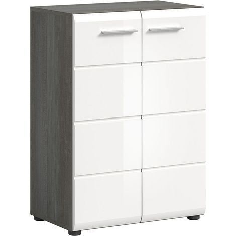 Salsa Sideboard 2 Türen weiß Hochglanz. (1/4)