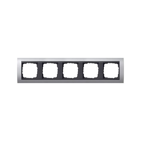 Gira Marco embellecedor 5f Intermedio AN Gira Event F Alu [021506], 0215 06
