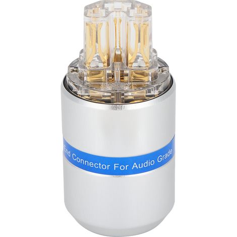 Prise Audio Femelle HiFi en Cuivre Pur avec Placage Or 24K - Connecteur Monosaudio 100-250V F107G