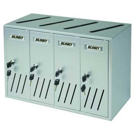 Boîtes aux lettres postales Blinky alu-argent C4 4-Box 42X17,5X30 (1/2)