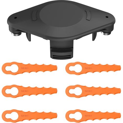 Tête double lames TLBO-07 – +6 lames – herbes hautes / épaisses – compatible Bosch Art 23 SL 26 SL / Art 23-28 / Art Easy (1/5)
