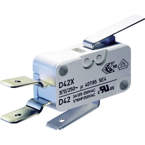 ZF Microinterruttore D459-V3LD 250 V/AC 16 A 1 x On / (On) Momentaneo 1 pz. (1/2)