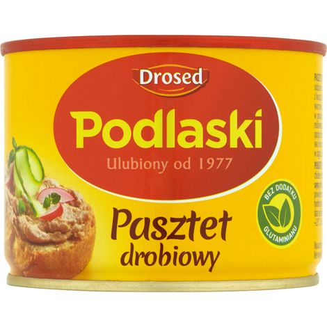 Paté de aves de corral Podlasie escurrido 195 g (1/2)