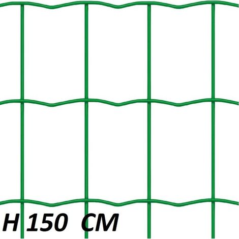 1ROTOLO RETE PER RECINZIONI ELET/PLAST maglia mm.50x75 H cm. 150 (1/2)