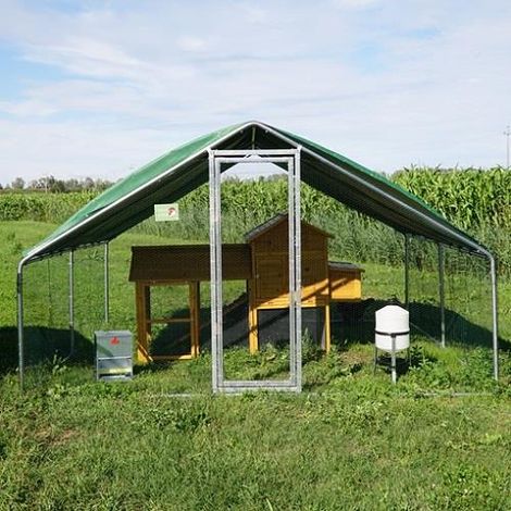Kit Per Pollaio Padovana  Recinto + Pollaio + Accessori 2X4  Metri di Copertura 4x4 (1/3)