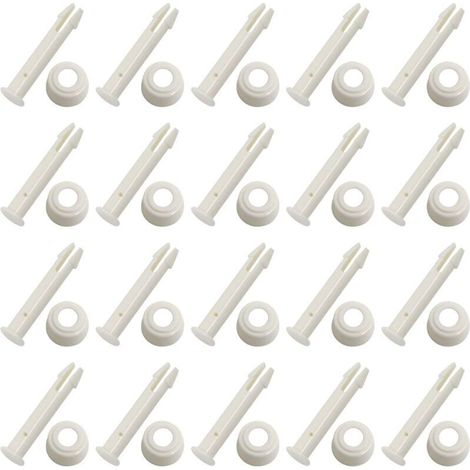 20 Goupilles de Joint de Piscine en Plastique pour Piscine Commune Pins avec Joints pièces de Rechange pour Piscine Frame, Replacement Spare Parts(5,5 cm)