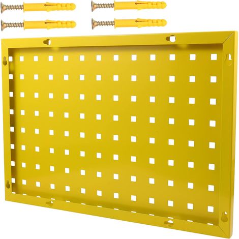 Panneau perforé en acier galvanisé jaune GARVALON haute (1/5)