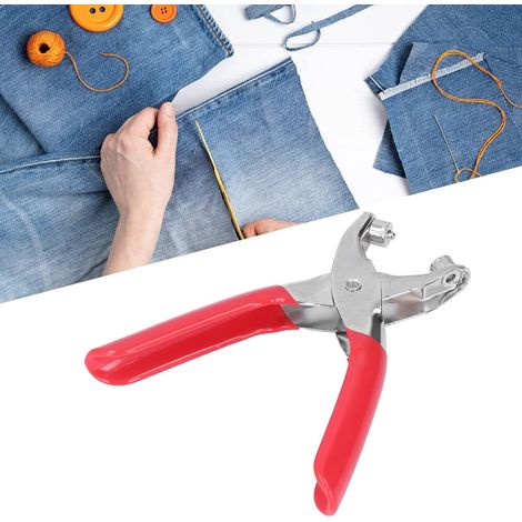 Watch Belt Leather Hole Puncher Plier Round Hole Punch Pliers, Shoe Strap Punch Hole Tool Small Hole Punching with 100 Pcs 4mm Button (1/5)