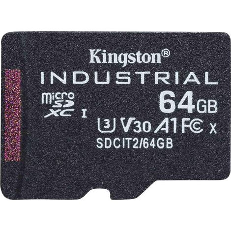Kingston Industrial microSD -64GB microSDHC Industrial C10 A1 pSLC (1/3)