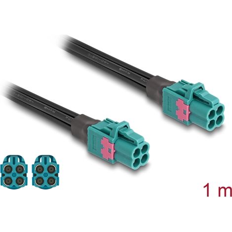 Delock Cable Mini FAKRA Z cuÃ¡druple hembra a mini FAKRA Z cuÃ¡druple hembra