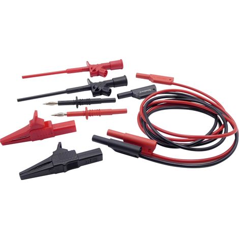 Schnepp 354 000061 Sicherheits-Messleitungs-Set Prüfspitze, Krokoklemmen, 4 mm-Stecker 4 mm-Stecker