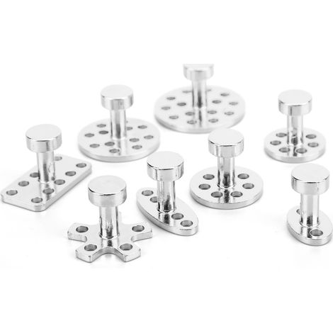 8 pièces rondelles de traction pour réparation de bosse auto, accessoires d'entretien véhicule, alliage d'aluminium (1/5)