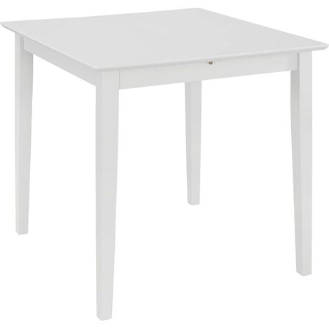 Maison Exclusive - Tavolo da Pranzo Estensibile Bianco (80-120)x80x74 cm in MDF (1/5)