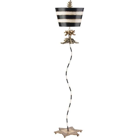 Elstead South Beach - Lampadaire à 1 lumière noir, or, E27 (1/5)