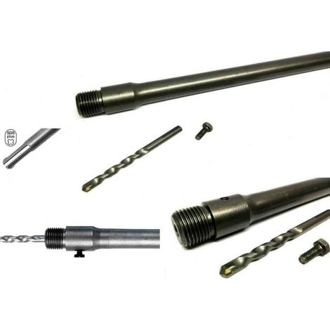 ASTA BARRA PER FRESA CAROTATRICE ATTACCO SDS PLUS 600MM LUNGHEZZA 60CM CON PUNTA (1/5)