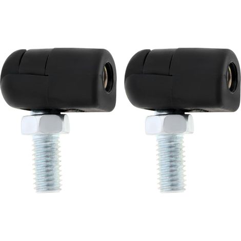 Lot de 2 embouts de fixation M6 en plastique avec goujons à boule M8 pour capot, trappe à boule, longueur du filetage 15 mm, raccord femelle (1/5)