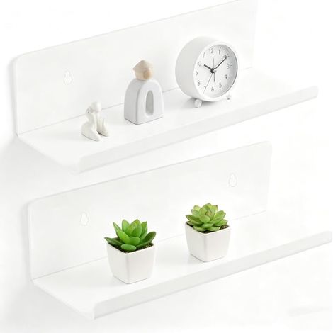 Étagère Murale Blanche, 20cm, pour Cuisine, Bureau, Salon (1/3)