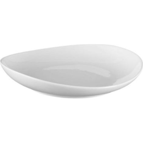 Delizioso piatto ovale 35,5 cm in porcellana bianca Time duka (1/5)