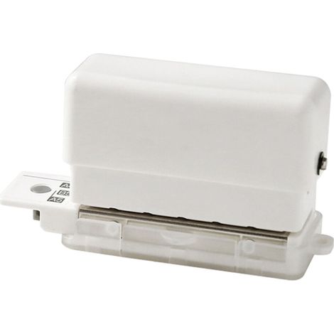 Perforadora de hojas sueltas con caja recolectora de pelusa para un espacio de trabajo ordenado. Diseño portátil, ideal para el hogar, la oficina y la escuela. Diseño práctico con orificios de separac (1/3)